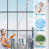 Window Cleaning Tool, Aiglam 99" Window Squeegee with 87" Telescopic Pole, 180°Rotary Head and 2 Replaceable Microfiber Pads, 2 in 1 Window Cleaning Kit for Car Indoor Outdoor High Window