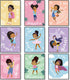 Outus 9 Pieces Girls Room Decor Black Girl Wall Painting Art Decor Motivational Black Girl Posters Girls Bedroom Motivational Art Paint for Kids Teen Girls Room Wall Decorations,Unframed, 8 x 10 Inch