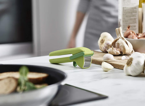 Joseph Joseph CleanForce Garlic Press Mincer, One Size, Green