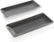 Gibson Elite Soho Lounge Dinnerware Set, (2) Platter, Matte Black