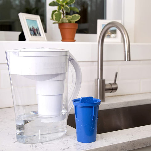 Single Replacement MINA Alkaline Water Filter by Santevia | Single at Home Water Pitcher Filter Adds Minerals and Makes Alkaline Water | Chlorine and Lead Water Filter | Made in North America