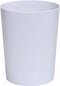 Bath Bliss Hammered Design Textured, Round Open Top 10 Liter Trash Can in White for Bathroom, Bedroom, Kitchen Disposal Waste Bin