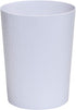 Bath Bliss Hammered Design Textured, Round Open Top 10 Liter Trash Can in White for Bathroom, Bedroom, Kitchen Disposal Waste Bin