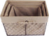 DII Farmhouse Chicken Wire Storage Baskets with Liner, Set of 3, Rustic Natural, Assorted Sizes