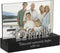 Malden International Designs Family Desktop Expressions with Silver Word Attachment Picture Frame, 4x6, Black