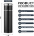 ONEISALL Tea Infuser Bottle - 14oz Insulated Travel Tea Tumbler Keep Hot and Cold For Loose Leaf Tea, Coffee, Herbal, Tea Bags - Leakproof Stainless Steel Tea Mug with Infuser