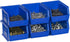 Akro-Mils 08212SCLAR 30210 AkroBins Plastic Storage Bin Hanging Stacking Containers, (5-Inch x 4-Inch x 3-Inch), Clear, 6-Pack