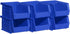 Akro-Mils 08212BLUE 30210 AkroBins Plastic Storage Bin Hanging Stacking Containers, (5-Inch x 4-Inch x 3-Inch), Blue, 6-Pack