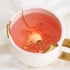 Pinky Up Star Shaped Tea Ball Loose Leaf Infuser with Chain Hook, Stainless Steel, Gold Finish