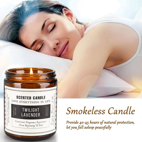 Candles for Home Scented, Sage and Lavender, 2 Pack 7.1OZ, Stress Relief & Body Relaxation, Sage Candles for Cleansing House, Ideal Gifts for Mother's Day, Thanksgiving Day, Christmas