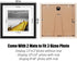 12x12 Picture Frames Black Solid Wood Display Pictures 10x10 or 8x8 with Mat or 12x12 without Mat - 12x12 Inch Square Photo Frames with 2 Mats for Wall or Tabletop Mount, 1 Pack