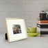 Frametory, 8x8 Aluminum Frames with Ivory Mats for 4x4 Pictures/Photos - Real Glass- Portrait/Landscape - Horizontal and Vertical Formats for Wall and Table Mounting (Gold, 2 Pack)