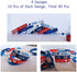 JAKADYUKS 40Pcs American Flag Silicone Bracelet USA Patriotic Party Wristband Party Favors School Gifts Supplies Fourth 4th of July Party Accessories