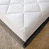 Soft-Tex Restonic 300 Threadcount Striped Mattress Pad, King, White