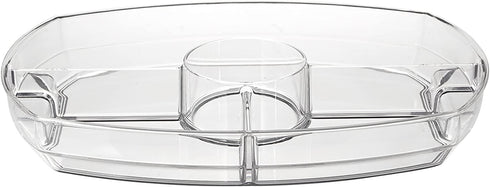 Prodyne SB-5 Flip-Lid Appetizers On Ice, 15", Clear