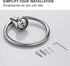 Marmolux Acc - Brushed Stainless Steel Towel Ring | Modern Hand Towel Holder for Bathroom Wall | SUS304 Stainless Steel Bathroom Towel Ring Hardware Set.