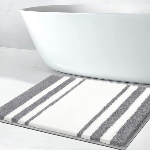 Non Slip Bath Mat Machine Washable Bathroom Rug Soft Absorbent Bath Rug 20"x32" Micorfiber Bath Rugs for Bathroom Tub and Shower