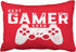 Emvency Decorative Throw Pillow Cover Queen Size 20x30 Inches Best Gamer Ever for Video Games Geek Pillowcase with Hidden Zipper Decor Cushion Gift for Home Sofa Bedroom Couch Car