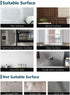 VEELIKE Kitchen Backsplash Wallpaper Peel and Stick Aluminum Foil Contact Paper Self Adhesive Oil-Proof Heat Resistant Wall Sticker for Countertop Drawer Liner Shelf Liner (15.74—118.11inches)