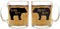 Mama Bear, Papa Bear Couples Mug - Funny Couple Mug - (2) 13OZ Glass Coffee Mug - Funny Mug Set - Mugs For boyfriend and Girlfriend and Husband and wife - By AW Fashions