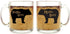 Mama Bear, Papa Bear Couples Mug - Funny Couple Mug - (2) 13OZ Glass Coffee Mug - Funny Mug Set - Mugs For boyfriend and Girlfriend and Husband and wife - By AW Fashions