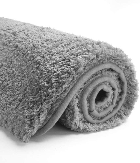 Suchtale Large Bathroom Rug Extra Soft and Absorbent Shaggy Bathroom Mat (24 x 40, Grey) Machine Washable Microfiber Bath Mat for Bathroom, Non Slip Bath Mat, Luxury Bathroom Floor Mats Rubber Back