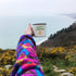 Enamel Camping Mug Travel Cup - Morning Coffee Mug, 16oz (455ml) Larger Than The Competition - Eco Friendly, Tin Cup Campfire Mug For Outdoors, Zero Plastic Wanderlust Travel Cup For The Happy Camper!