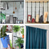 6 Pack Spring Tension Curtain Rod Adjustable Length for Kitchen, Bathroom, Cupboard, Wardrobe, Window, Bookshelf DIY Projects (Black - 6 Pack,15.7" to 28" Adjustable)
