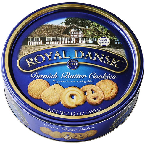 Royal Dansk Danish Cookie Selection, No Preservatives or Coloring Added, 12 Ounce
