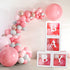 msnautpr 74 PCS Baby Boxes with Letters for Baby Shower 4Pcs Transparent Balloons Boxes Decor with 30 Letters 40 Balloons, DIY Baby Shower Decorations for Girl Kit Gender Reveal Bridal Party Backdrop