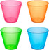 Party Essentials Plastic Cups, 50-Count, Assorted Neon