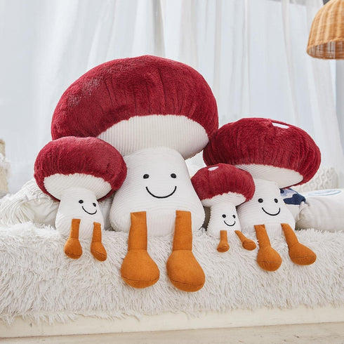Bestsea Mushroom Pillows for Beds and Sofas Mushroom Plush Stuffed Fun Plush Toys and Home Decor Items(7.8inches)
