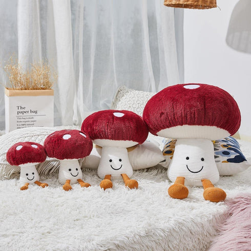 Bestsea Mushroom Pillows for Beds and Sofas Mushroom Plush Stuffed Fun Plush Toys and Home Decor Items(7.8inches)