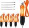 Galagee Wide Body Ballpoint Pens (5 pens + 5 extra black ink refills) - Super Big Fat Pens for Arthritis, Parkinson's, Carpal Tunnel and Essential Hand Tremors