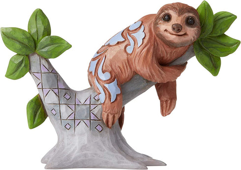 Enesco Jim Shore Heartwood Creek Mini Sloth Figurine, 3", Multicolor