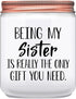 Funny Sister Gifts- Birthday Gifts for Sister- Gifts for Sisters from Sisters, from Brother- Christmas Gifts & Thanksgiving Gifts for Sister- Valentines Day Sister Gifts- Lavender Candles
