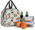 Red Panda Bears Lunch Bag Insulated Lunch Box with Front Pocket Reusable Tote Bag For Office Work Picnic Travel Shopping