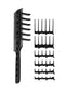 CombPal Scissor Clipper Over Comb Hair Cutting Tool - Barber Hair cutting kit - DIY Home Hair cutting Guide Comb Set (Classic Set, Black)