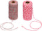 Christmas Bakers Candy Rope Ribbon Twine 2 mm Cotton Rope Cord String for Gift Wrapping Arts Crafts 656 Feet,2 Pieces