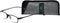 Select-A-Vision Flex 2 Lightweight Flexible Oval Frame Readers, Black, 1.50