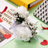 Men Wedding Boutonniere Wedding Flowers Buttonholes Accessories Groom Groomsman Prom Party Suit Decoration (8, White 7)
