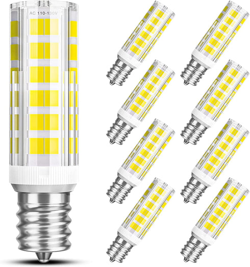 SHINESTAR 8-Pack E12 LED Bulb Dimmable, 60 Watt Equivalent, Daylight White 6000K, Small Base Candelabra Led Light Bulbs