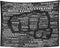 Emvency Tapestry Print 60x80 Inches Motivation Essence of Fighter Gym Word Kickboxing Athlete Karate Dedication Wall Hangings Home Decor