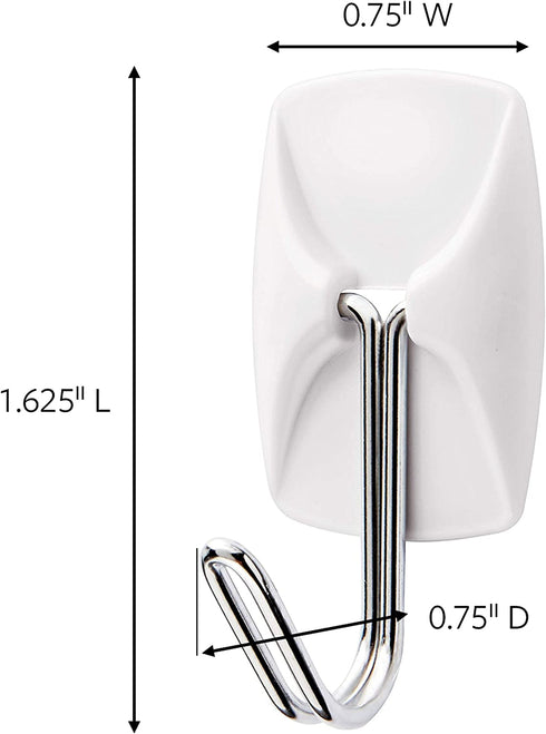 Command Small Wire Hooks Mega Pack, White, 28-Hooks, 32-Strips, Organize Damage-Free