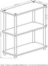 Furinno Turn-N-Tube 3-Tier Compact Multipurpose Shelf Display Rack, Light Cherry