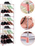 Xerhnan 10-Tier Stackable Small Shoe Rack, Lightweight Shoe Shelf Storage Organizer for Entryway, Hallway and Closet (Pink)