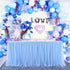 6FT Blue Tulle Table Skirt Blue Tutu Table Skirts for Wedding Birthday Party Baby Shower