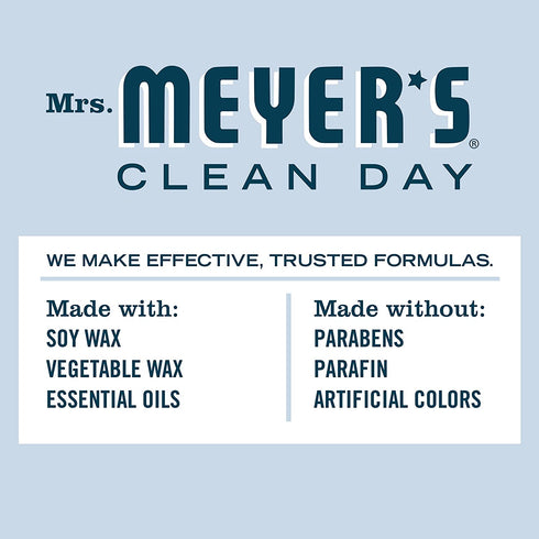 Mrs. Meyer's Scented Soy Aromatherapy Candle, 35 Hour Burn Time, Made with Soy Wax and Essential Oils, Limited Edition Snowdrop Scent, 7.2 oz - Pack of 2