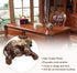 Hongzer Elephant Statue, Lucky Feng Shui Wood Grain Elephant Statue Sculpture Wealth Figurine Gift Home Decoration(L)