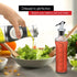 DW‹LLZA KITCHEN Olive Oil Dispenser Bottle for Kitchen and Vinegar Bottle Set - Olive Oil Bottle Dispenser Set - 17oz Measuring Glass Oil Dispenser and a 12oz Oil and Vinegar Dispenser Bottle